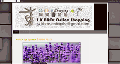 Desktop Screenshot of jkbroshopping.com